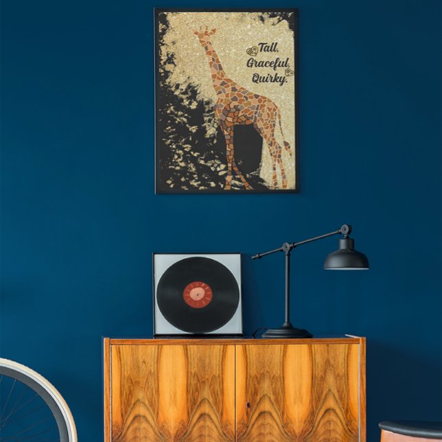 Modern vacker Giraffe Animal Art Poster (Skapare uppladdad)
