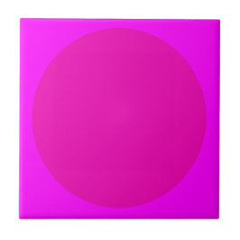 Modern väggdekor i solid rosa magenta | Trendig ro Kakelplatta