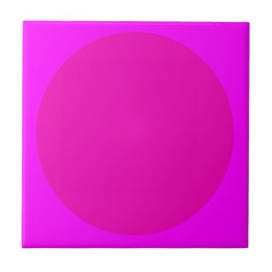 Modern väggdekor i solid rosa magenta Trendig ro Kakelplatta