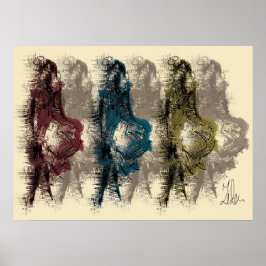 Modern väggdekor- poster