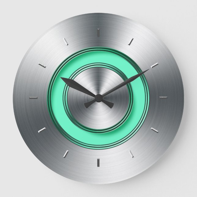 Modern väggklocka för köksfack Metall (Framsida)