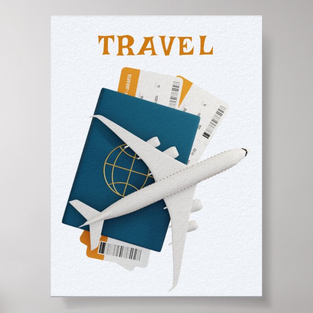 Modern väggkonstaffisch | pass redo | pass poster (Framsidan)