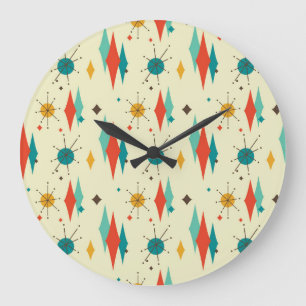 Modern väggsluss i mitten av århundradet, Diamond  Stor Klocka