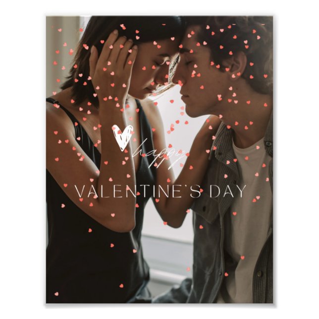 Modern Valentine Day personlig par foto (Framsidan)