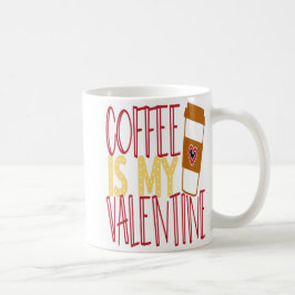Modern Valentine Kärlek Kaffemugg