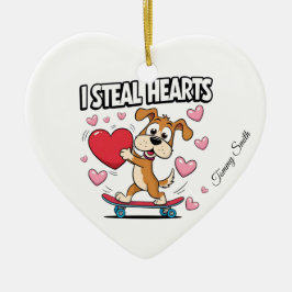 Modern Valentine Ornaments for Girlkompis Gifts Julgransprydnad Keramik