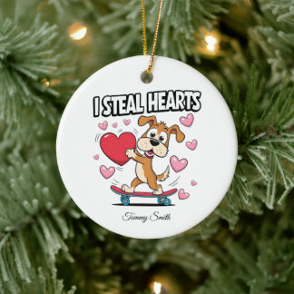 Modern Valentine Ornaments for Girlkompis Gifts Julgransprydnad Keramik