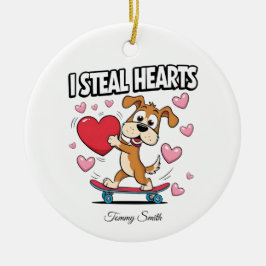 Modern Valentine Ornaments for Girlkompis Gifts Julgransprydnad Keramik