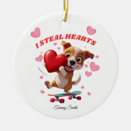 Modern Valentine Ornaments for Girlkompis Gifts Julgransprydnad Keramik