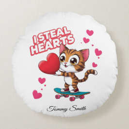 Modern Valentine Pillows for Pets & Partners Rund Kudde