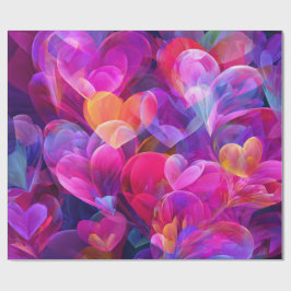 Modern Valentine Wrapping Paper– Abstract Colorful Presentpapper