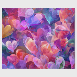 Modern Valentine Wrapping Paper– Abstract Colorful Presentpapper