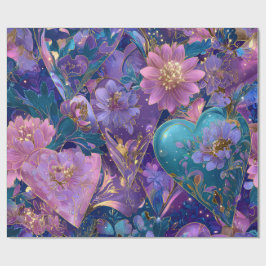 Modern Valentine Wrapping Paper– Abstract Colorful Presentpapper