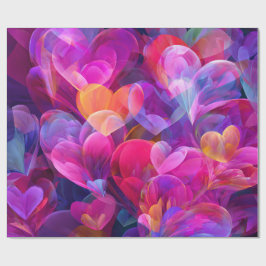 Modern Valentine Wrapping Paper– Abstract Colorful Presentpapper