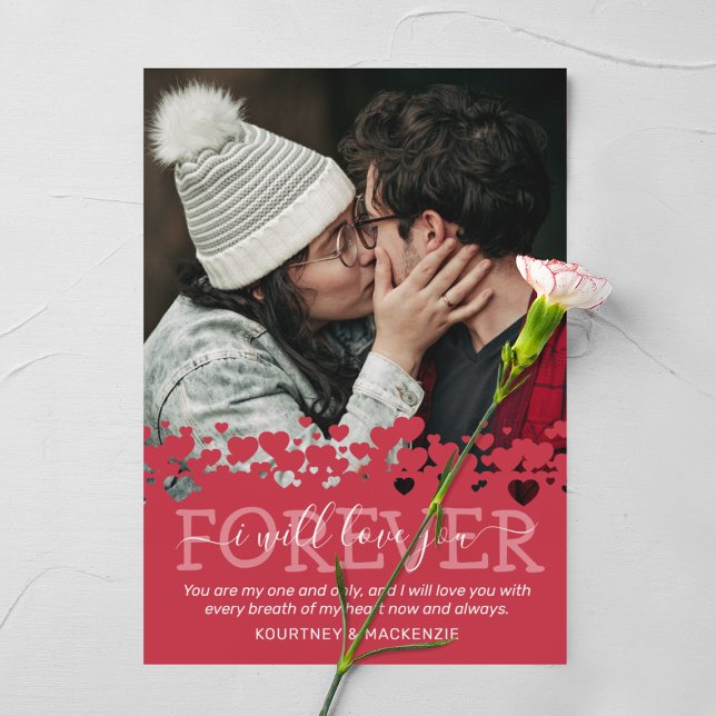 Modern Valentines day-fotokort för Helgdag Julkort (Skapare uppladdad)