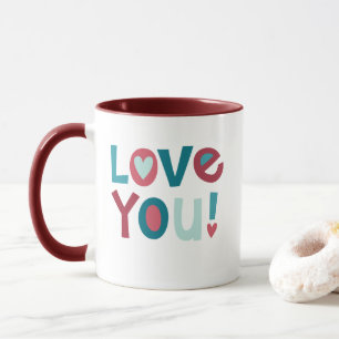 Modern Valentines day Kärlek You Mugg