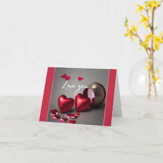 Modern valentinshälsningskort kort