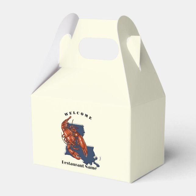 Modern, välkommen röd kräftart Louisiana-användarn Presentaskar (Framsidan Sidan)