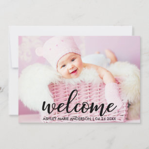 Modern Välkomsthälsning från Nyfödd bebis Meddelande