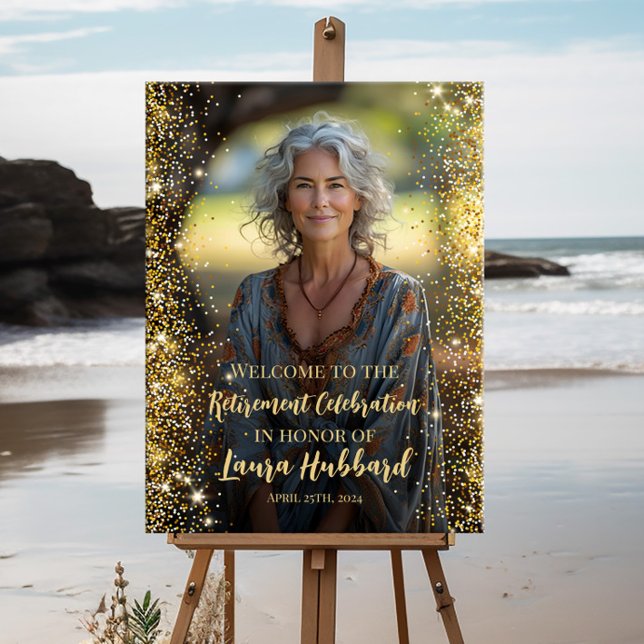 Modern välkomstsignal för pension poster (Skapare uppladdad)