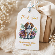 Modern Valp Hund Terrakotta Babyfirande