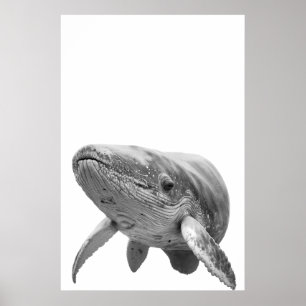 Modern valporträtt svart vitt poster