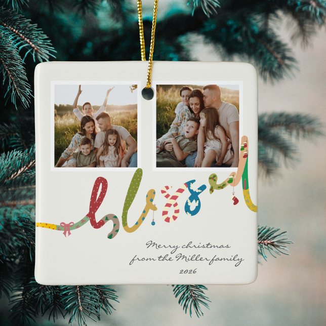 Modern välsignad Julgran-foto-Helgdag Julgransprydnad Keramik (Skapare uppladdad)