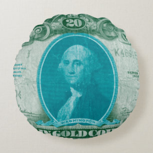 Modern valuta V Rund Kudde
