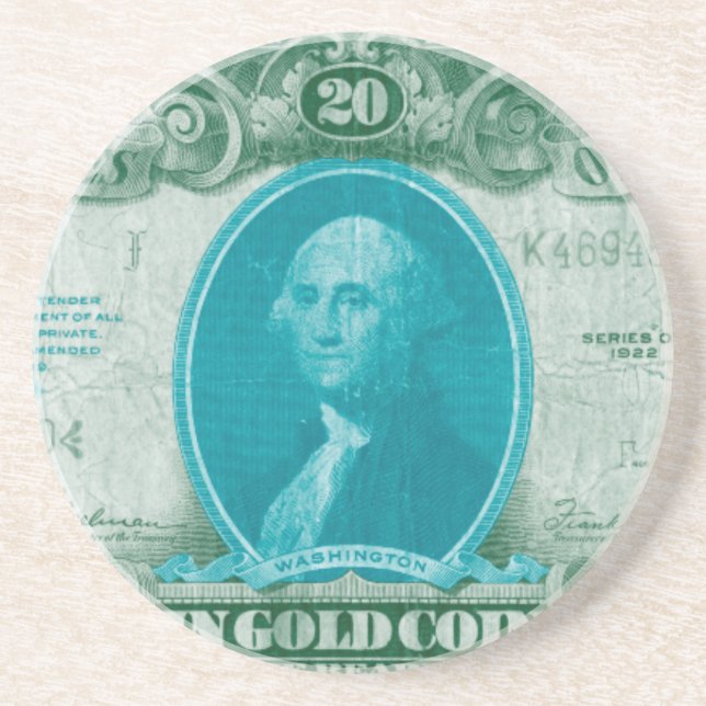 Modern valuta V Underlägg Sandsten (Framsidan)