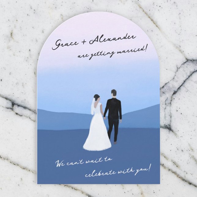 Modern valvbröllopsinbjudan inbjudningar (Skapare uppladdad)