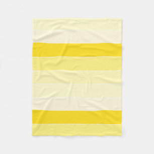 Modern Vanilla Gult White Rand Decorative Fleecefilt