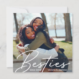 Modern Vänskap Photo Gift Tack Kort