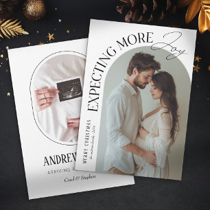 Modern väntar sig mer glädjande fotopul i Baby Julkort