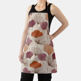 Modern vår botanisk blomstertryck apron
