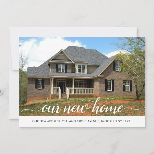 Modern vår nya hemföränderliga Flytta för foto frå Meddelande (Framsida)