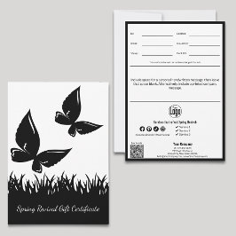 Modern Vår Revival Business Gift Certificate