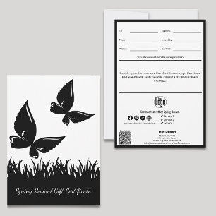 Modern Vår Revival Business Gift Certificate