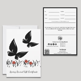 Modern Vår Revival Business Gift Certificate