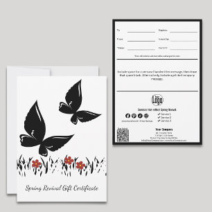 Modern Vår Revival Business Gift Certificate