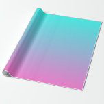 modern vår rosa turquise ombre bröllopsförmån presentpapper<br><div class="desc">Modern turkos i chic vår,  inbjudningar till rosa,  bröllopsfavoriter,  turkos ombre bröllopsfavors,  rosa Mbre party favors.</div>