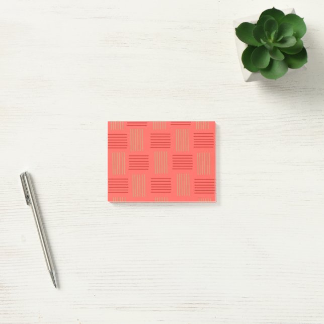 Modern Vår/sommarlov i mitten av århundradet Post-it Block (Kontor)