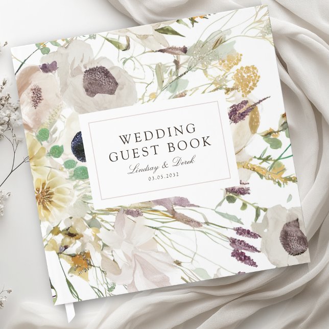 Modern vårbröllop gästböcker (Modern Spring Wedding Guest Book)