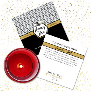 Modern vård av honungsbin Apiary Honeycomb Candle Tack Kort
