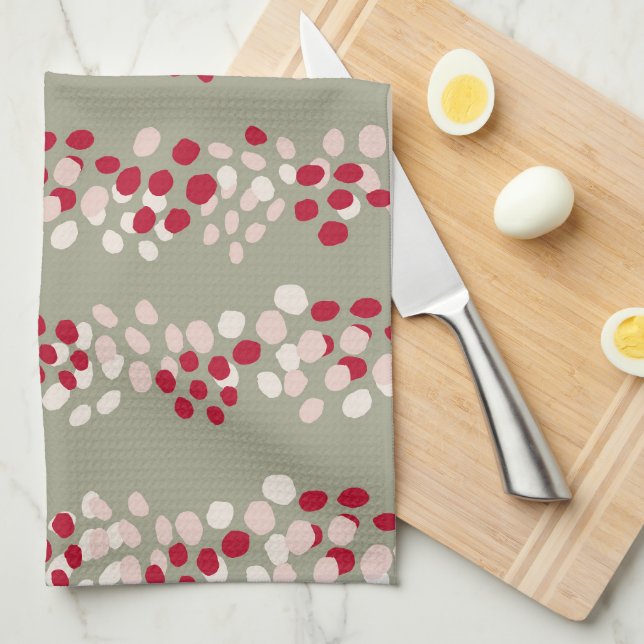 Modern Värdinna-gåva: kökshandduk i Sage (Vikt i Fjärdedel)