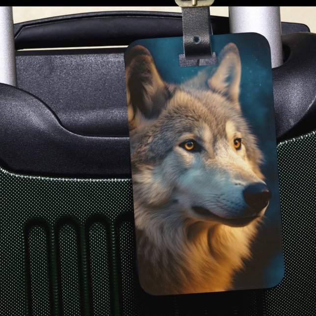 Modern Varg Sunrise Bagagebricka (Skapare uppladdad)