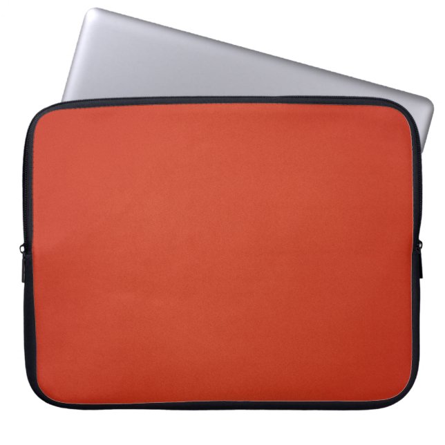 Modern varm röd grynig textur laptop fodral (Framsidan)