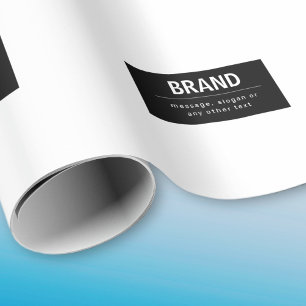 Modern varumärke eller Business Namn   Svartvitt Presentpapper