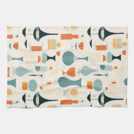 Modern Vas-form i mitten av århundradet Kökshandduk