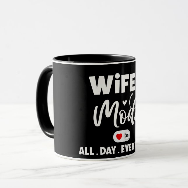 Modern vassleläge hela dagen varje dag mugg (Framsida vänster)