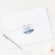 Modern vattenfärg | Blå Tack-förmån Runt Klistermärke (Envelope)